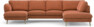 Madison Lux - 2-sits soffa med schäslong vänster och divan höger - Orange