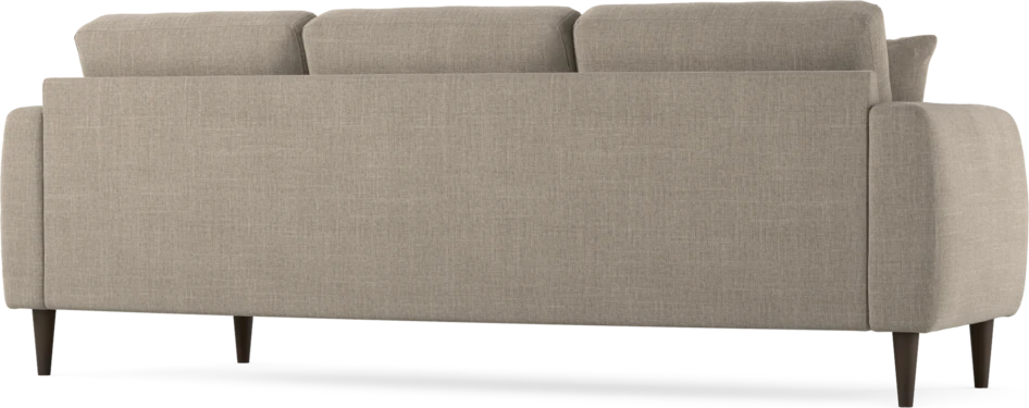 Eden - 3-sits soffa svängd - Beige