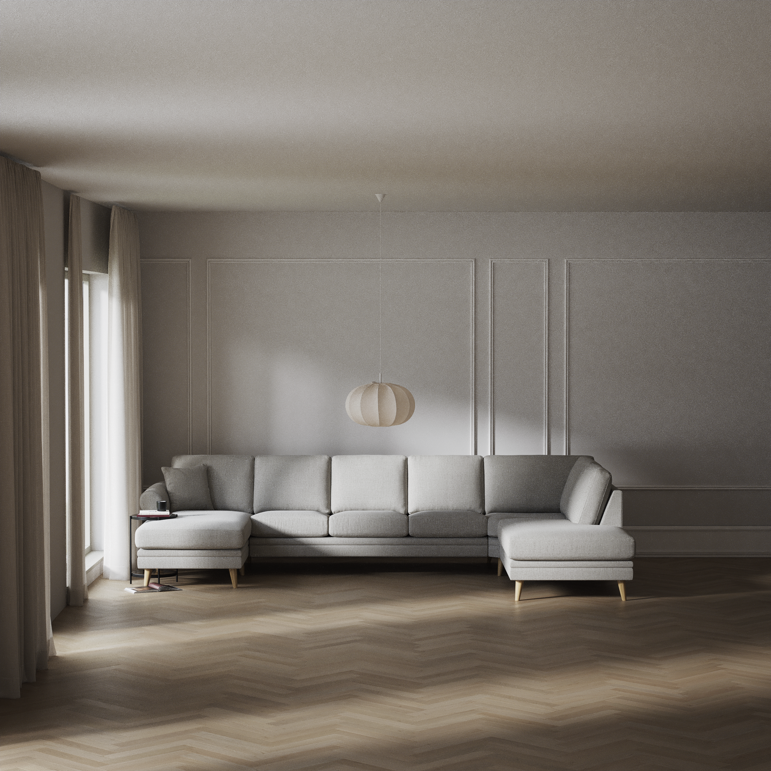 Eden - 3-sits soffa med schäslong vänster och divan höger - inspiration
