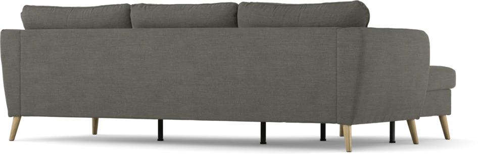 County - 3-sits soffa med flyttbar schäslong - Grå