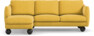 Madison Lux - 2-sits soffa med schäslong vänster - Gul