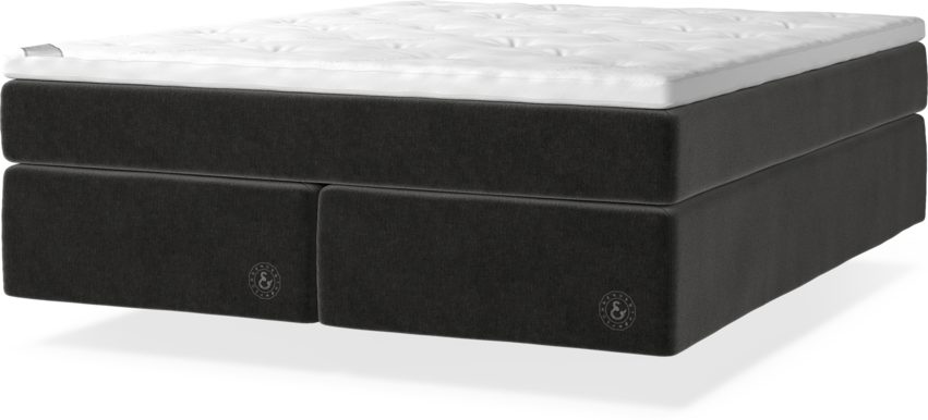 Cape Farewell Comfort - Kontinentalsäng, dubbelsäng med svävande utseende - Grå