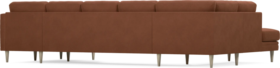 Eden - 3-sits soffa med divan vänster och schäslong höger - Orange
