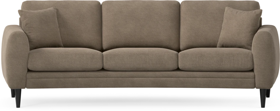 Eden - 3-sits soffa svängd - Brun