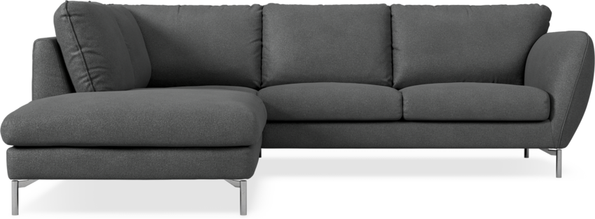 Madison - 2-sits soffa med divan vänster - Grå