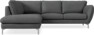 Madison - 2-sits soffa med divan vänster - Grå