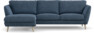 Madison Lux - 2-sits soffa med schäslong vänster - Blå