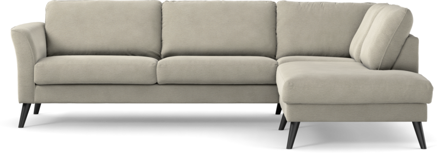 Bridge - 3-sits soffa med divan höger - Brun