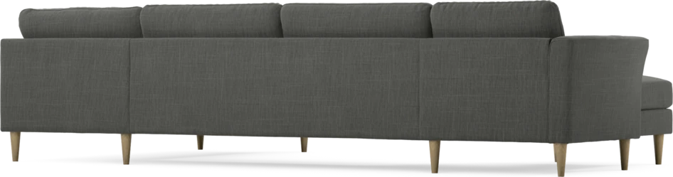 Bridge - 3-sits soffa med schäslong vänster och divan höger - Grå