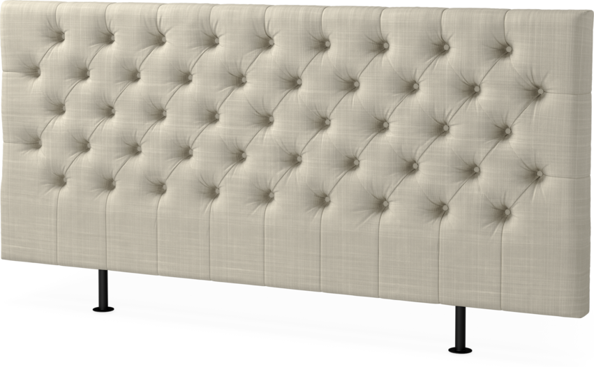 Cape pikerad - Sänggavel, 90-210 cm - Beige