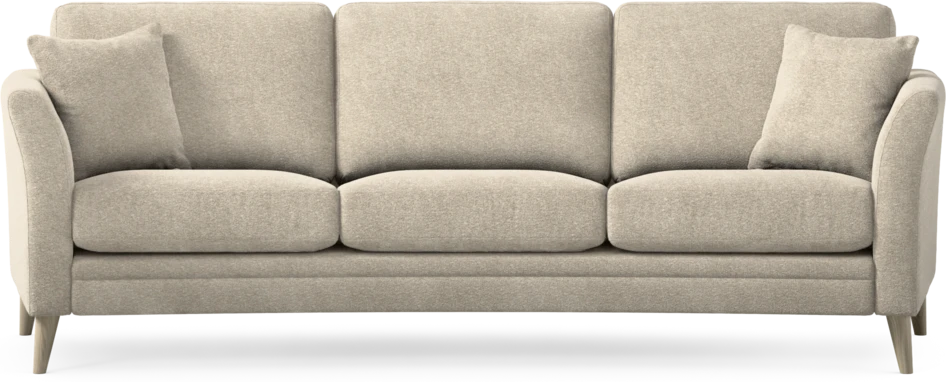 Eden - 3-sits soffa svängd - Beige