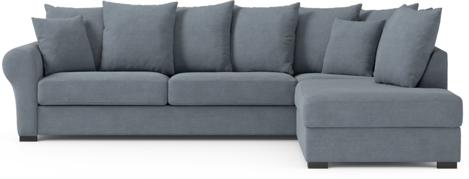 Town - 3-sits soffa med divan höger - Blå