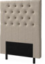 Delux Pikerad XL - Sänggavel, 90-210 cm - Beige