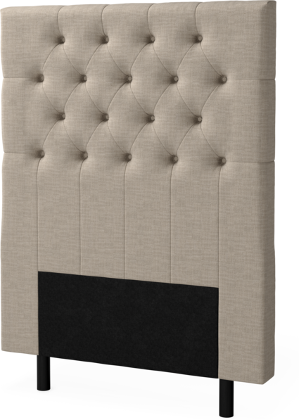 Delux Pikerad XL - Sänggavel, 90-210 cm - Beige
