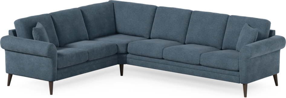 Eden - Hörnsoffa, 2+3-sits - Blå