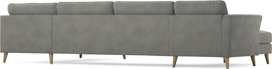 Bridge - 3-sits soffa med schäslong vänster och divan höger - Grå