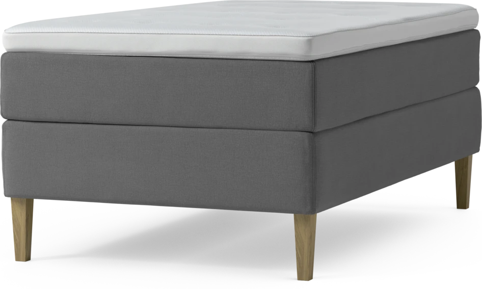 Delux Exclusive - Kontinentalsäng, enkelsäng 120 cm med bäddmadrass och sängben