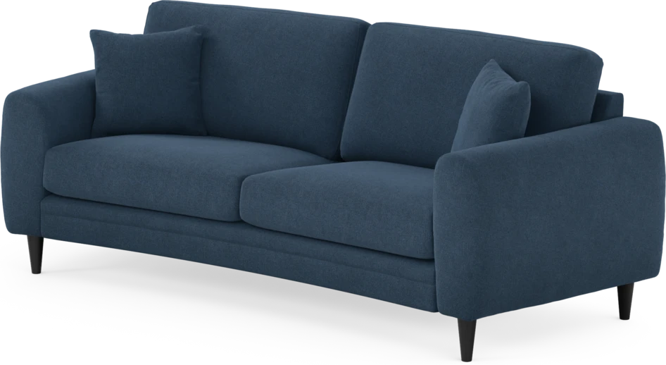 Eden - 2,5-sits soffa svängd - Blå