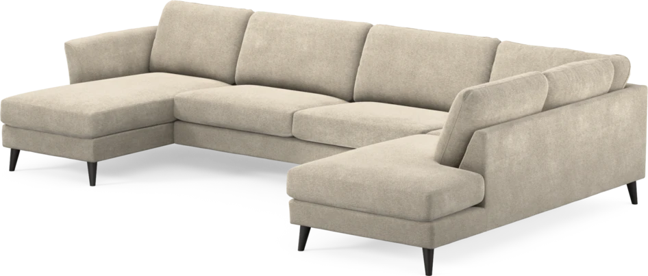 Bridge - 3-sits soffa med schäslong vänster och divan höger - Beige