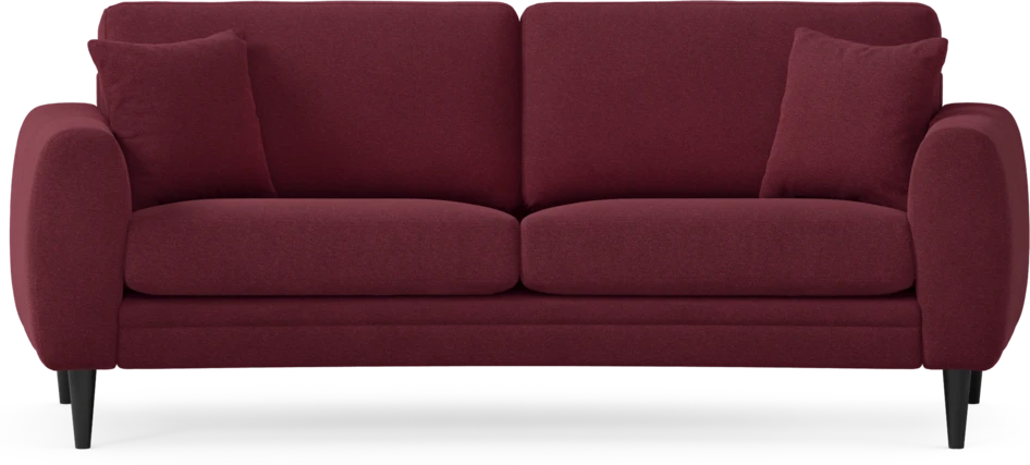 Eden - 2,5-sits soffa svängd - Röd