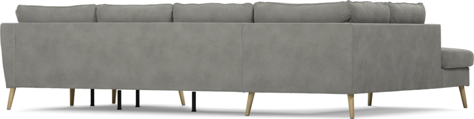 County - 3-sits soffa med divan vänster och schäslong höger - Grå