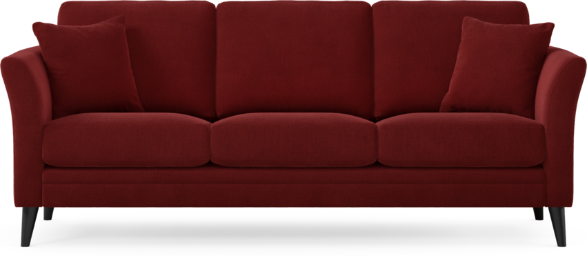 Eden - 3-sits soffa - Röd