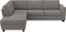 Friday - 2,5-sits soffa med divan vänster - Grå
