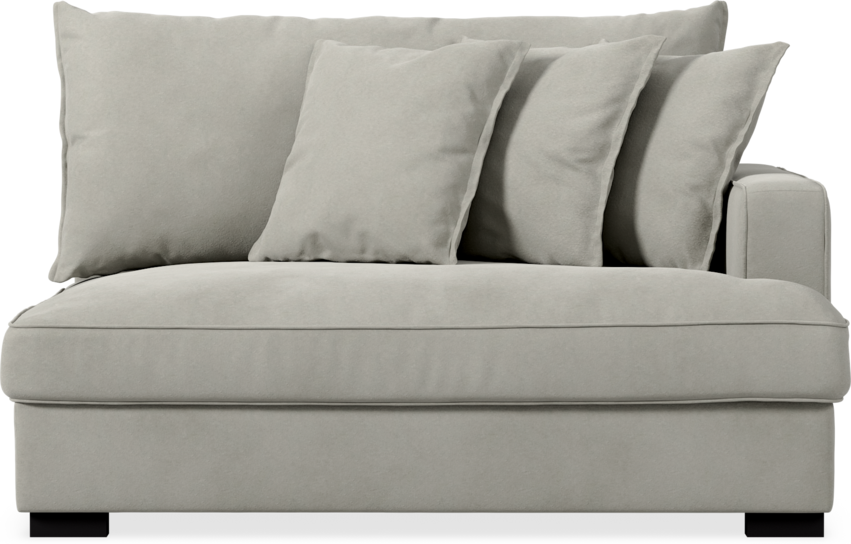 Rossi - 2-sits med armstöd höger - Grå