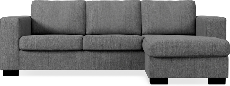 Nevada - 3-sits soffa med flyttbar schäslong - Grå