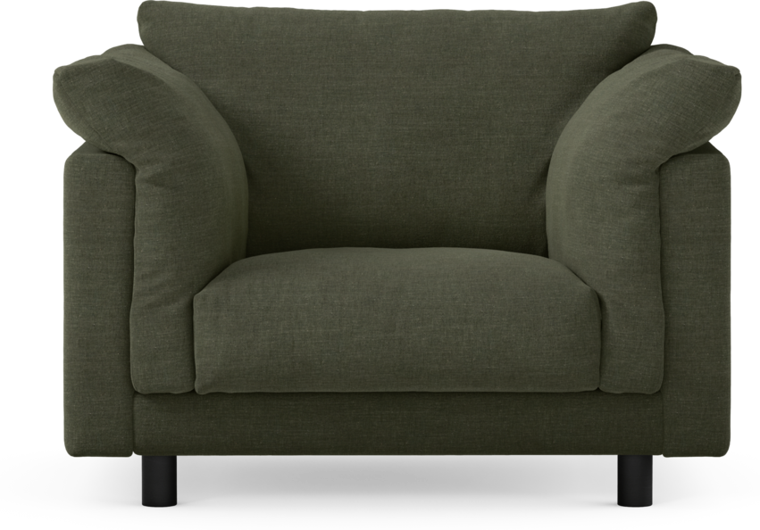 Cherrie - Fåtölj, fast klädsel - Grön