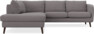 Madison - 2-sits soffa med divan vänster - Grå