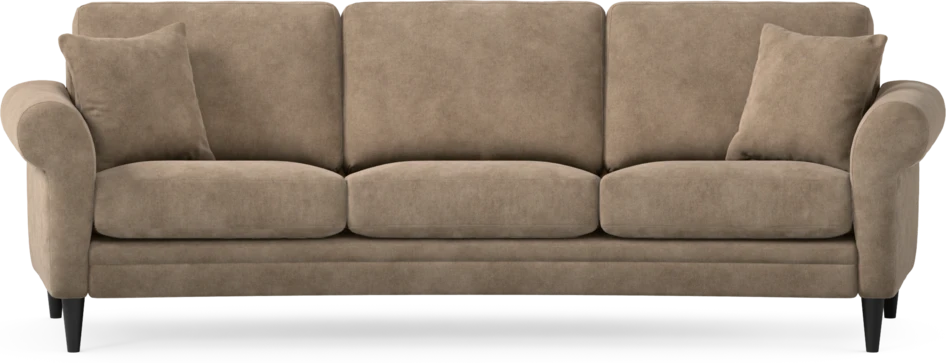 Eden - 3-sits soffa svängd - Beige