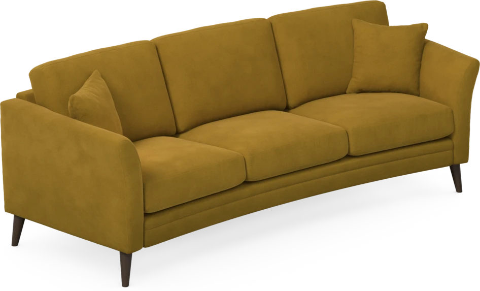 Eden - 3-sits soffa svängd - Gul