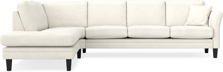 Eden - 3-sits soffa med divan - Vit