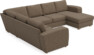 Friday - Hörnsoffa, 2+3-sits med schäslong höger - Brun