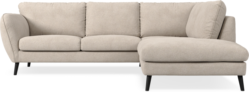 Madison Lux - 2-sits soffa med divan höger - Vit