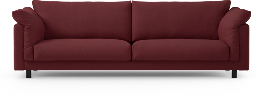 Cherrie - 4-sits soffa, fast klädsel - Röd