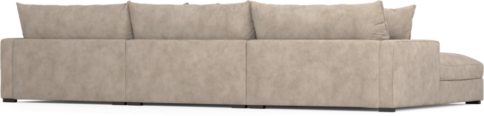 Rossi - 4-sits soffa med schäslong XL vänster - Beige