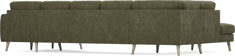 Eden - 3-sits soffa med divan vänster och schäslong höger - Grön