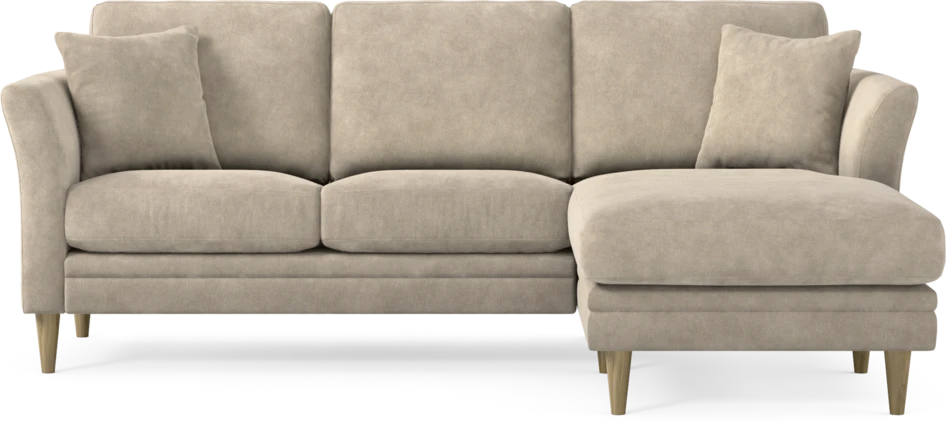 Eden - 2-sits soffa med schäslong - Beige