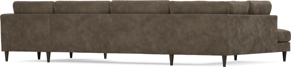 Bridge - 3-sits soffa med divan vänster och schäslong höger - Brun