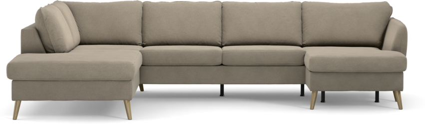 County - 3-sits soffa med divan vänster och schäslong höger - Beige