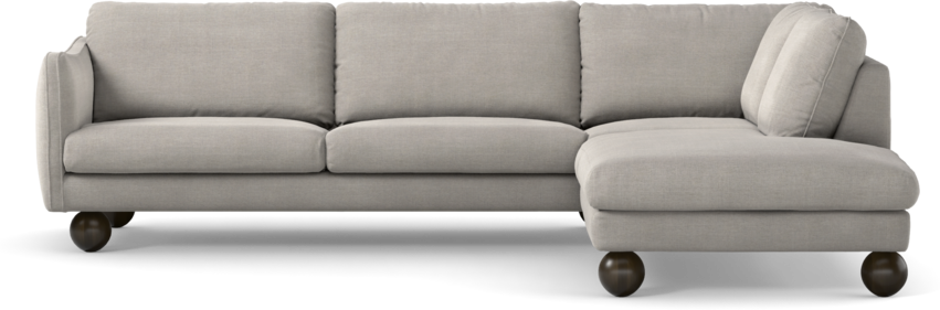 Madison Lux - 3-sits soffa med divan höger - Grå