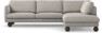 Madison Lux - 3-sits soffa med divan höger - Grå