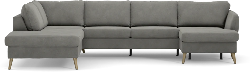 County - 3-sits soffa med divan vänster och schäslong höger - Grå