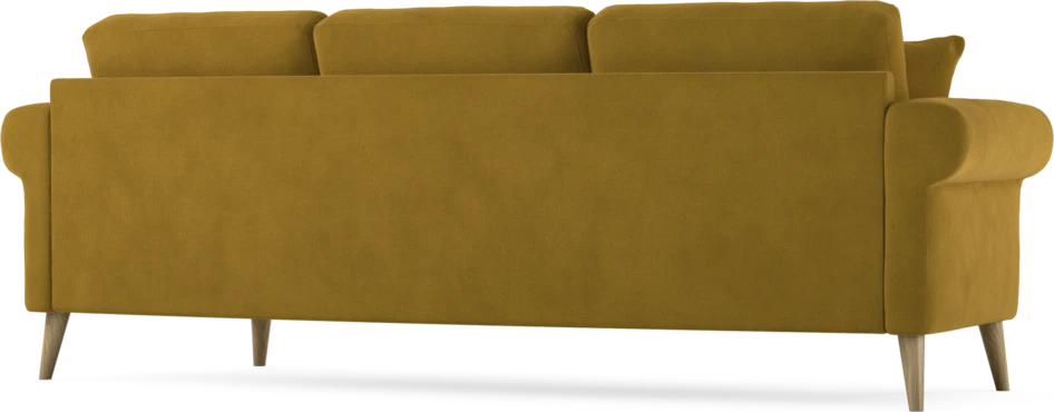 Eden - 3-sits soffa svängd - Gul