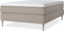 Delux Sense - Kontinentalsäng, enkelsäng 140 cm med bäddmadrass - Beige