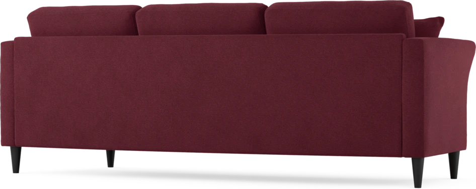 Eden - 3-sits soffa svängd - Röd