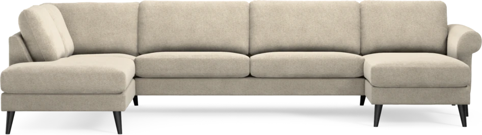 Bridge - 3-sits soffa med divan vänster och schäslong höger - Beige