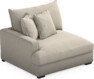 Rossi - 1,5-sits med armstöd höger - Beige